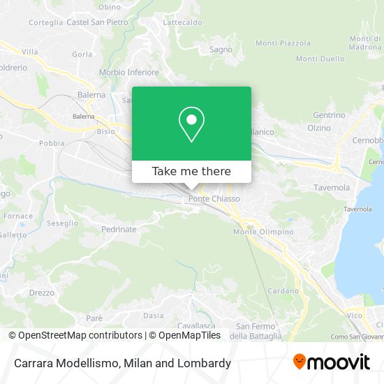 Carrara Modellismo map
