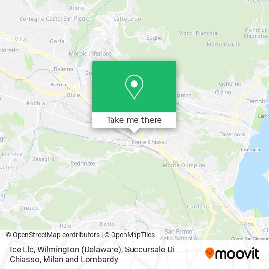 Ice Llc, Wilmington (Delaware), Succursale Di Chiasso map