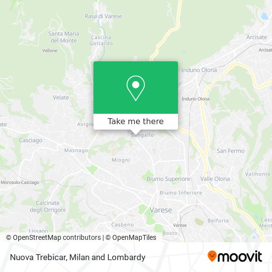 Nuova Trebicar map