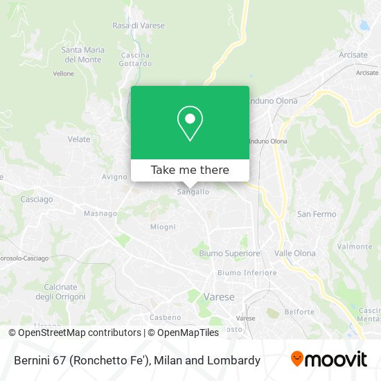 Bernini 67 (Ronchetto Fe') map