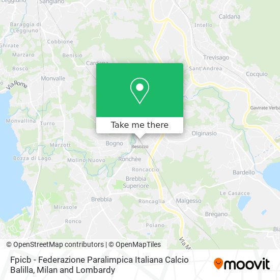 Fpicb - Federazione Paralimpica Italiana Calcio Balilla map
