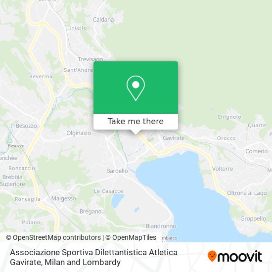 Associazione Sportiva Dilettantistica Atletica Gavirate map
