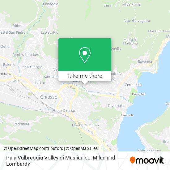 Pala Valbreggia Volley di Maslianico map