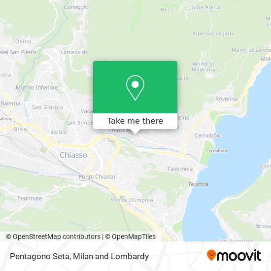 Pentagono Seta map