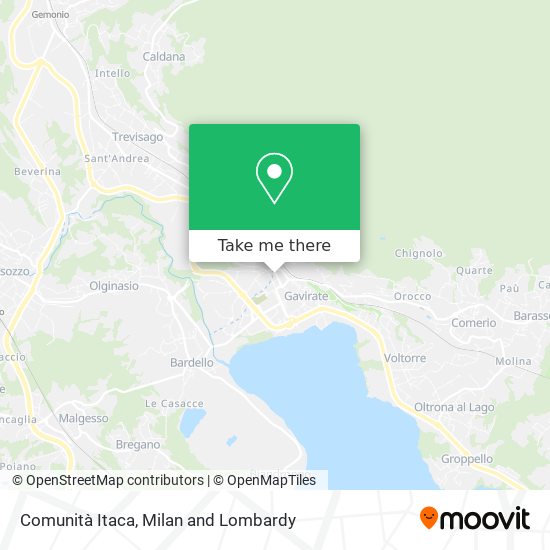 Comunità Itaca map
