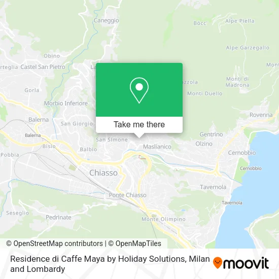 Residence di Caffe Maya by Holiday Solutions map