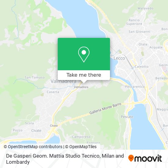 De Gasperi Geom. Mattia Studio Tecnico map