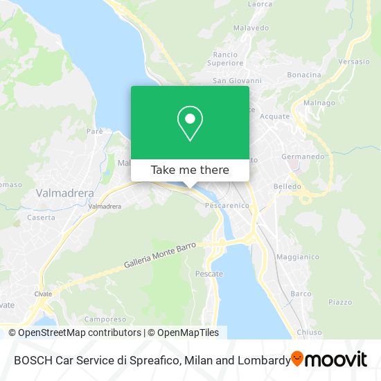 BOSCH Car Service di Spreafico map