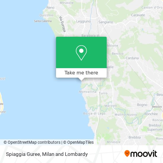 Spiaggia Guree map