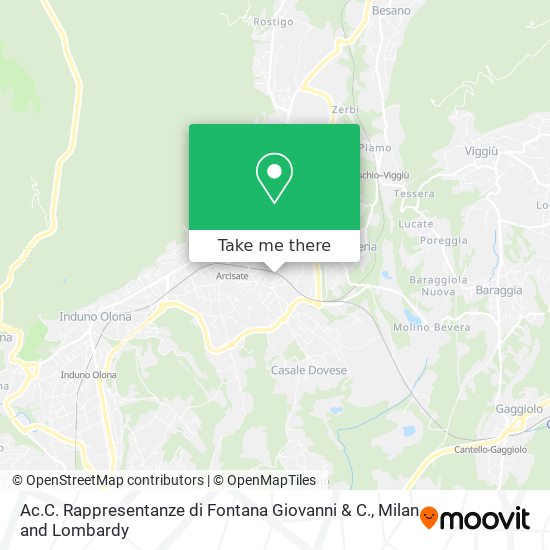 Ac.C. Rappresentanze di Fontana Giovanni & C. map