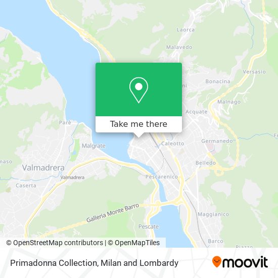 Primadonna Collection map