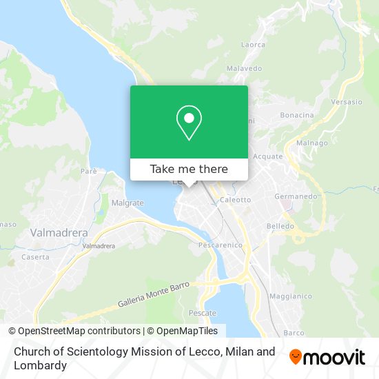 Church of Scientology Mission of Lecco map