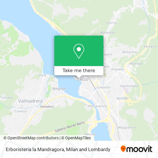 Erboristeria la Mandragora map