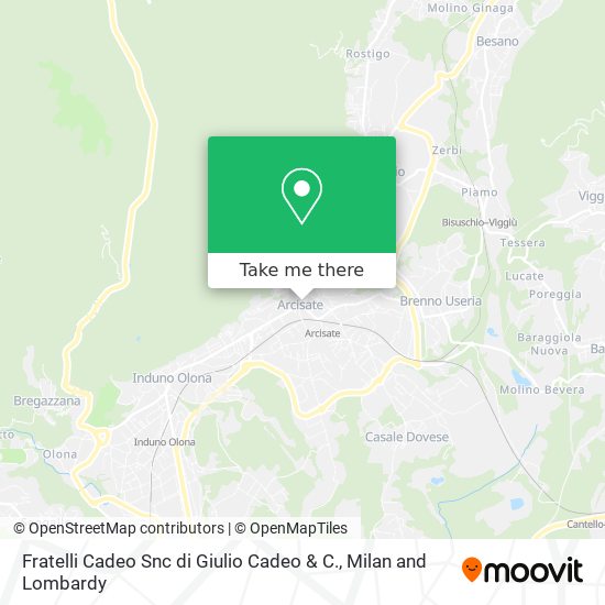 Fratelli Cadeo Snc di Giulio Cadeo & C. map