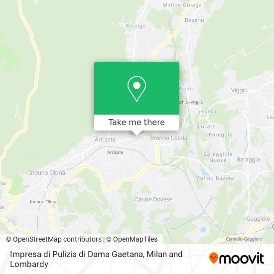 Impresa di Pulizia di Dama Gaetana map