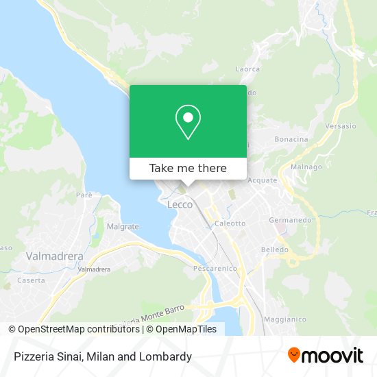 Pizzeria Sinai map