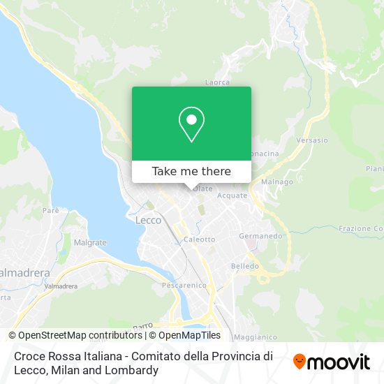 Croce Rossa Italiana - Comitato della Provincia di Lecco map