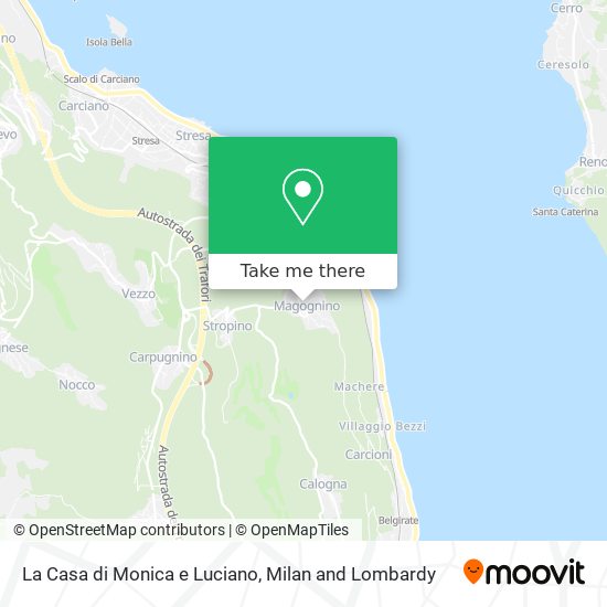 La Casa di Monica e Luciano map