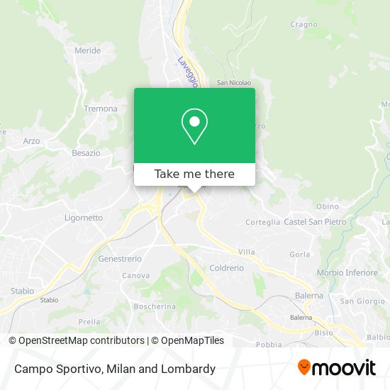Campo Sportivo map