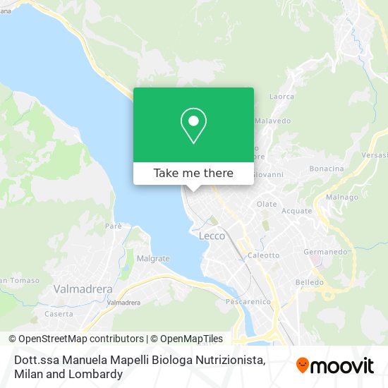 Dott.ssa Manuela Mapelli Biologa Nutrizionista map