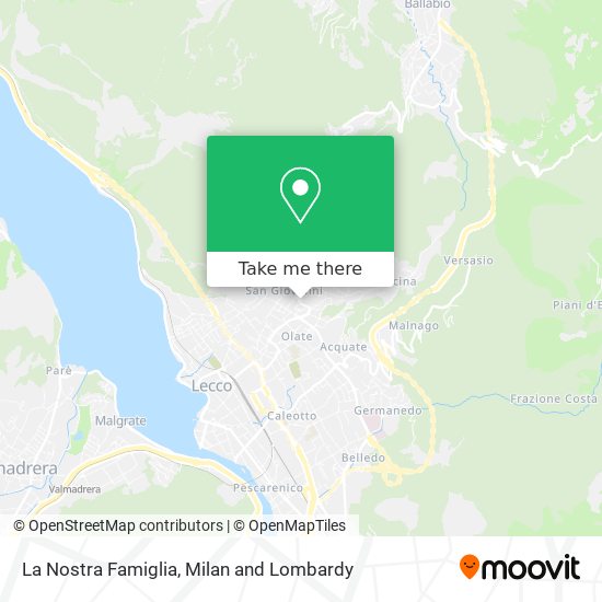 La Nostra Famiglia map