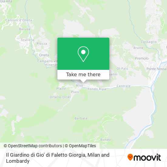 Il Giardino di Gio' di Faletto Giorgia map