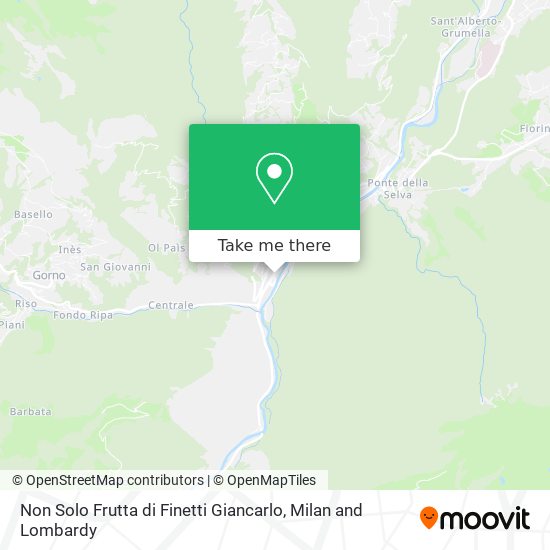 Non Solo Frutta di Finetti Giancarlo map
