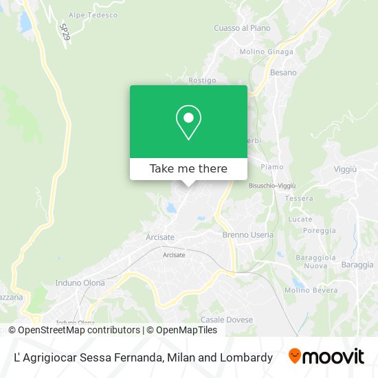 L' Agrigiocar Sessa Fernanda map