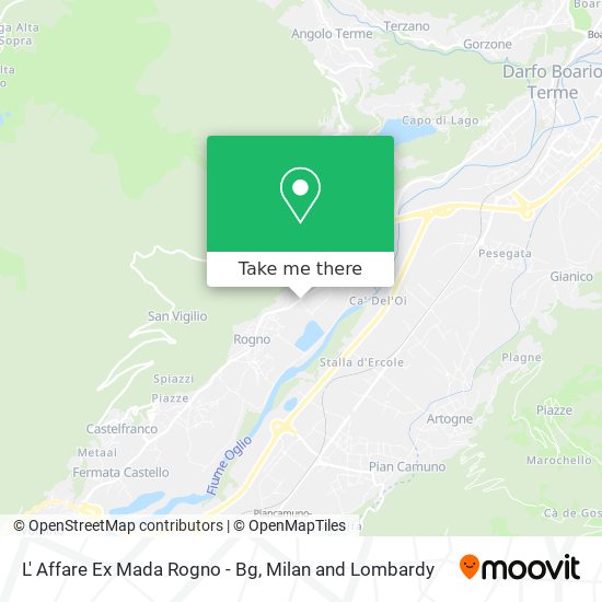 L' Affare Ex Mada Rogno - Bg map