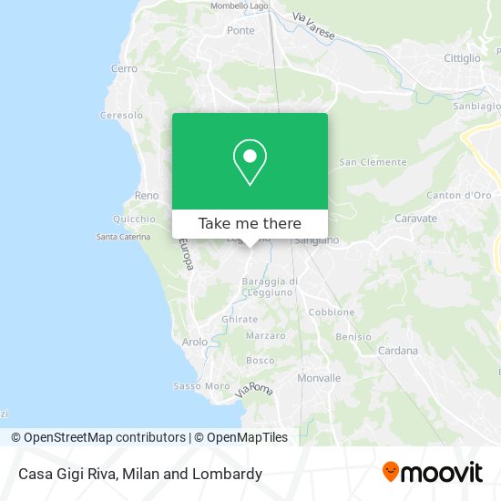 Casa Gigi Riva map