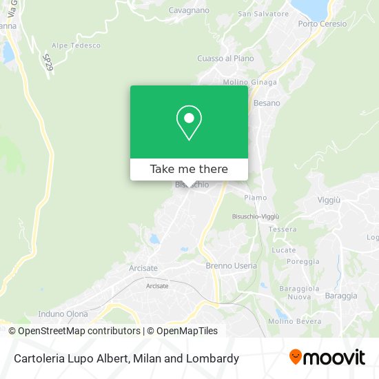 Cartoleria Lupo Albert map