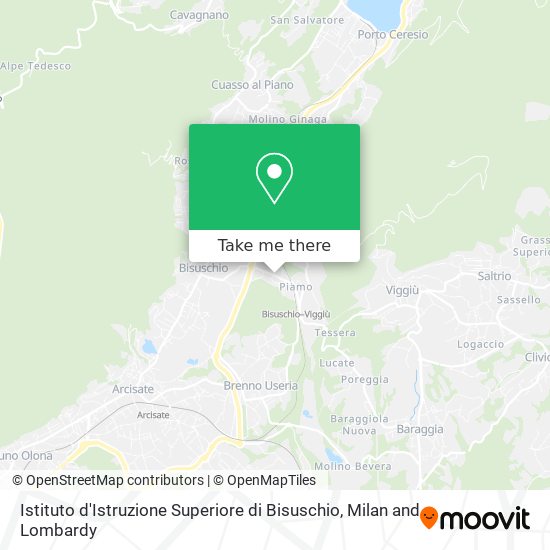 Istituto d'Istruzione Superiore di Bisuschio map