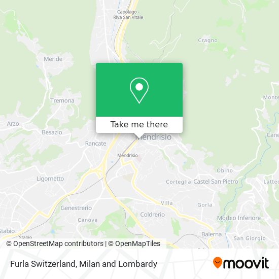 Furla Switzerland map