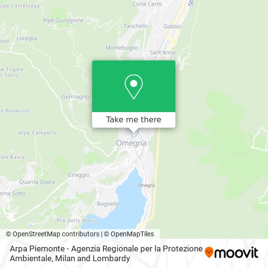 Arpa Piemonte - Agenzia Regionale per la Protezione Ambientale map