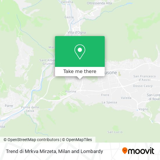 Trend di Mrkva Mirzeta map