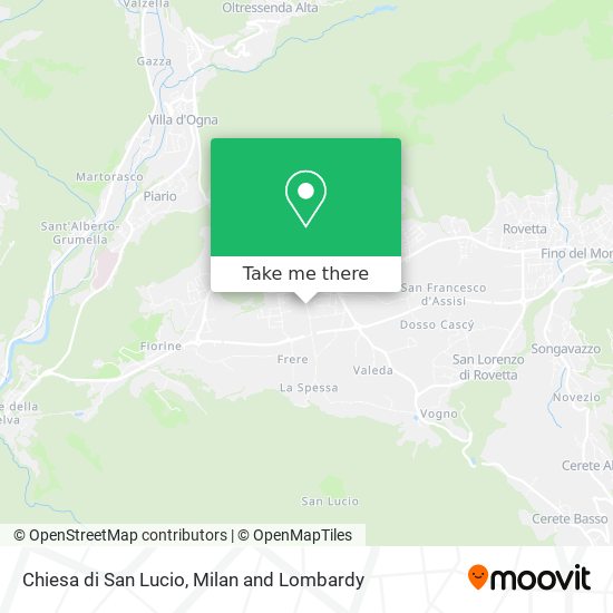 Chiesa di San Lucio map