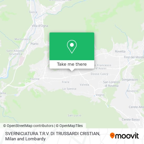 SVERNICIATURA T.R.V. DI TRUSSARDI CRISTIAN map
