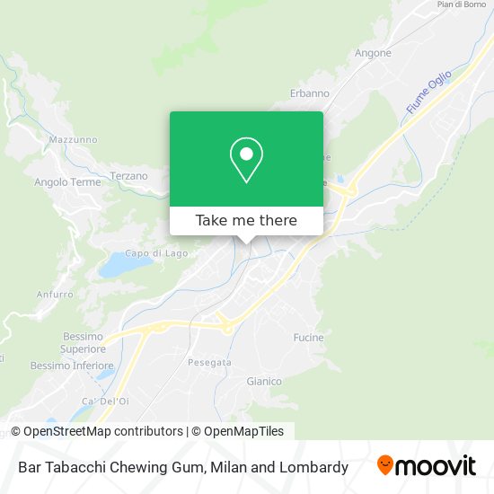 Bar Tabacchi Chewing Gum map
