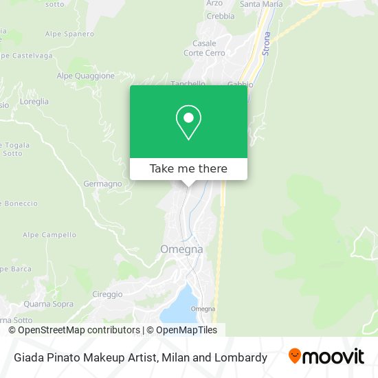 Giada Pinato Makeup Artist map