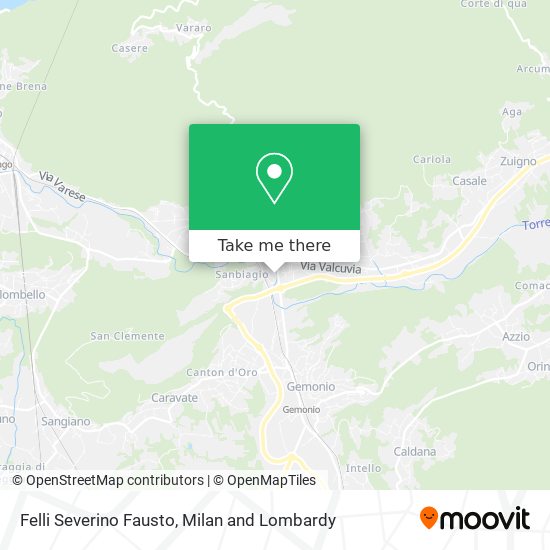 Felli Severino Fausto map