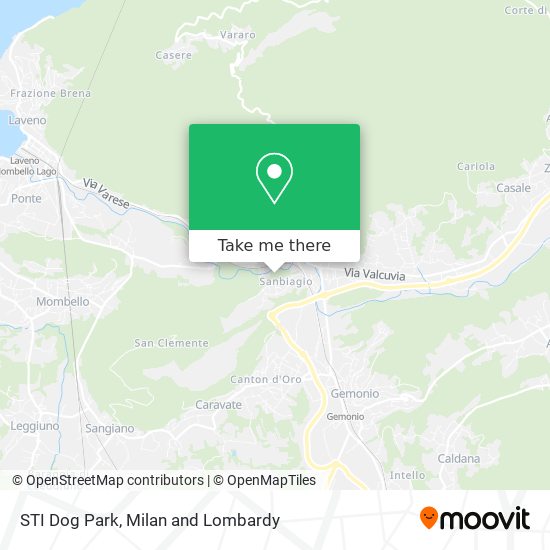 STI Dog Park map