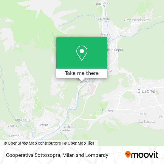 Cooperativa Sottosopra map