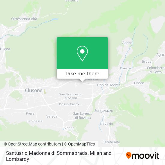 Santuario Madonna di Sommaprada map