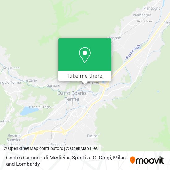 Centro Camuno di Medicina Sportiva C. Golgi map