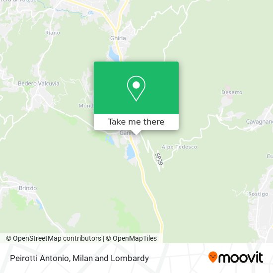 Peirotti Antonio map