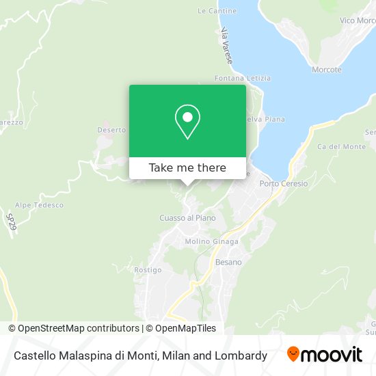 Castello Malaspina di Monti map