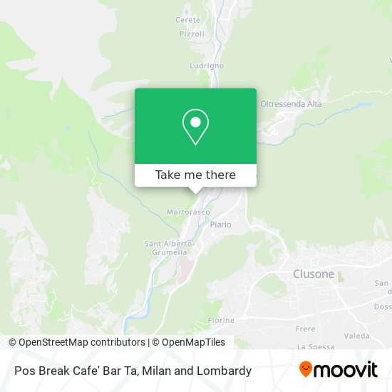 Pos Break Cafe' Bar Ta map