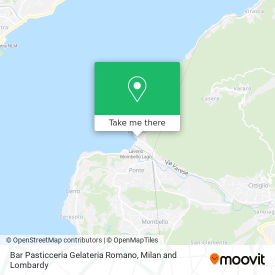 Bar Pasticceria Gelateria Romano map