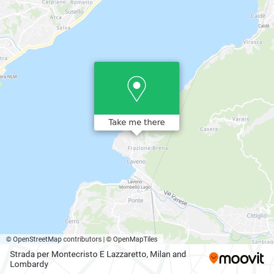 Strada per Montecristo E Lazzaretto map