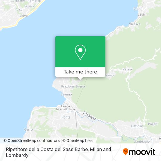 Ripetitore della Costa del Sass Barbe map